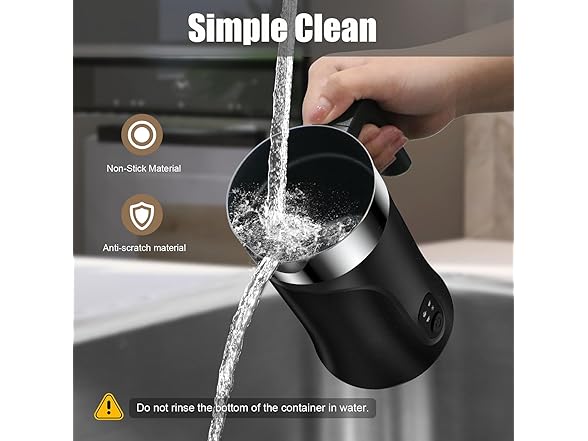 4-in-1 Milk Frother and Steamer (Black)