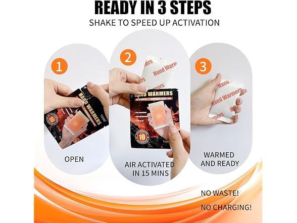 100 Pack Disposable Hand Warmers