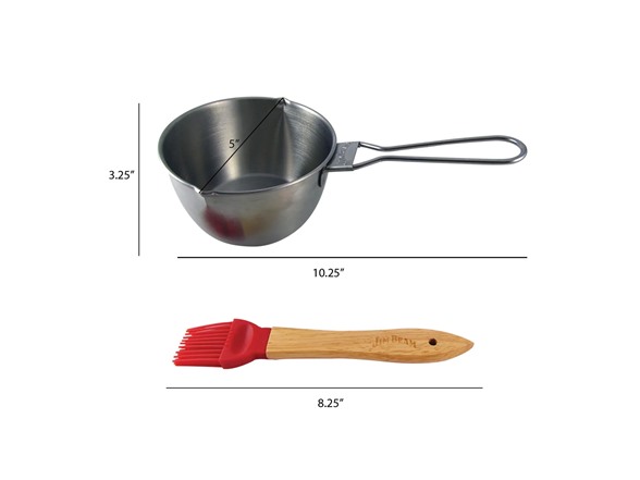 Jim Beam Stainless Steel Basting Pot Set