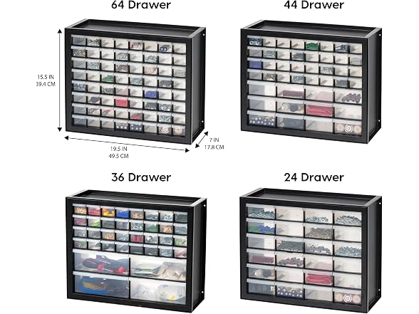 IRIS USA 44-Drawer Small Parts Storage