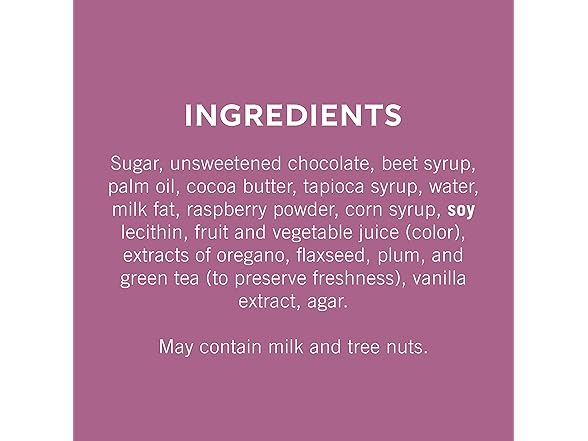 Ghirardelli Dark Choc Raspberry Squares