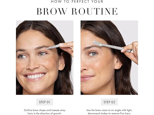 Tweezerman Eyebrow Razor and Mini Tweezer Set