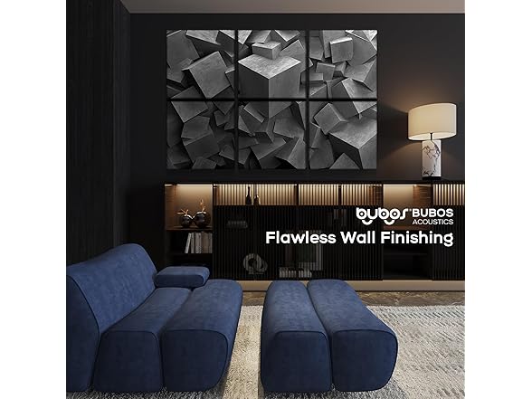 BUBOS 6 Pack Self-Adhesive Acoustic Wall Panels