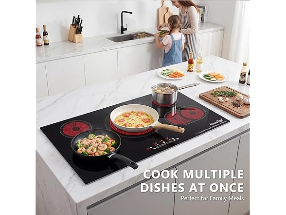 Cusinesync 5 burner Electric Cooktop