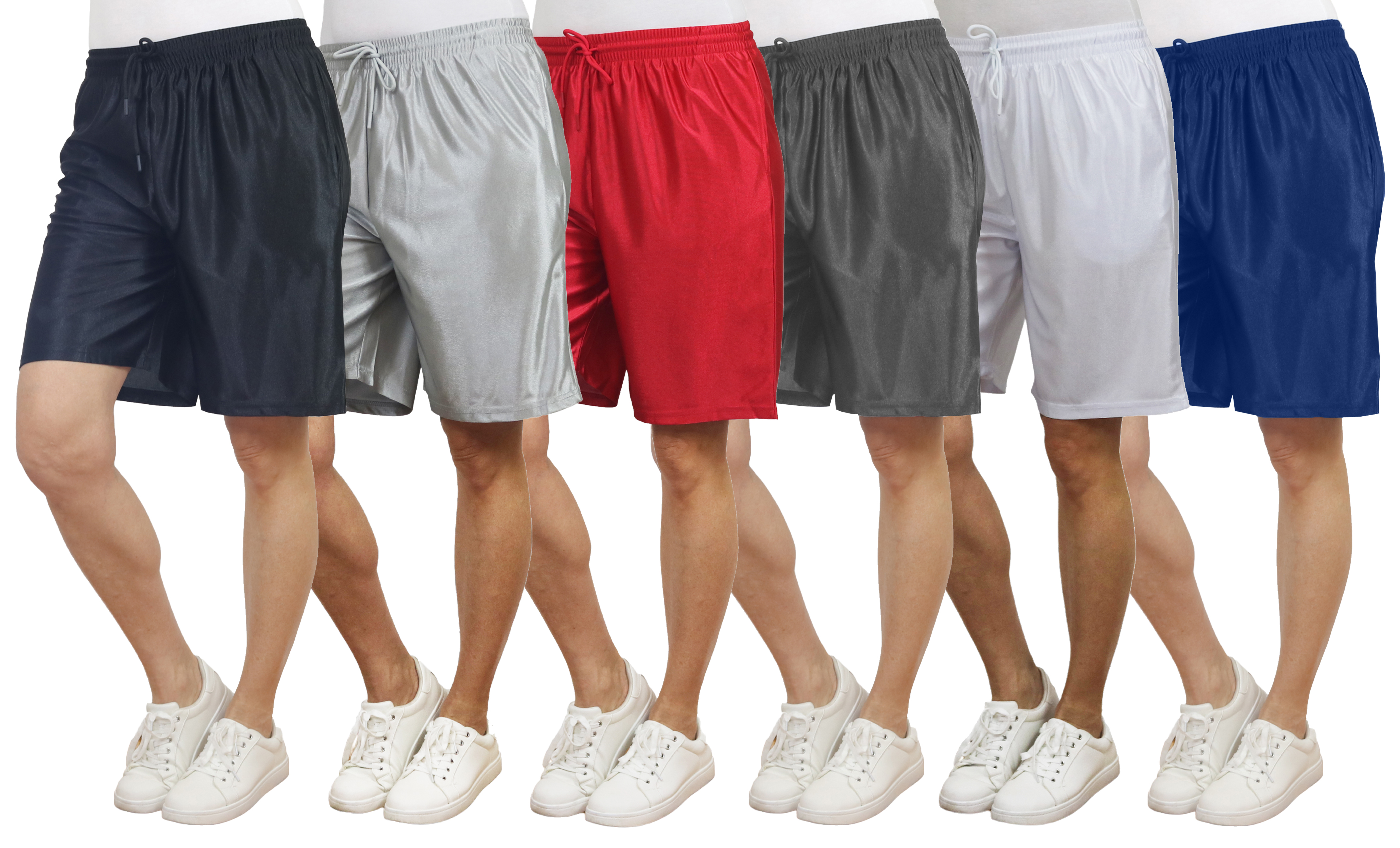 5Pk Womens Loose Fit Dazzle Shorts - Gallery 6