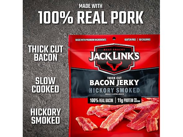 Jack Link's Thick Cut Hickory Smoked Bac