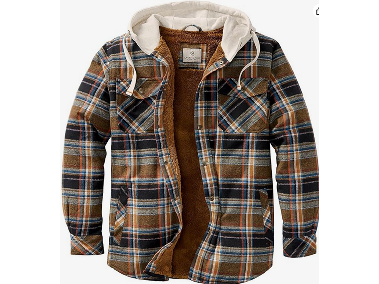 Legendary Whitetails Men Hooded Shirt Jacket - Gallery 15
