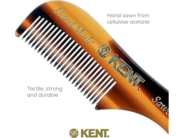 KENT 81T Handmade Beard Mustache Comb Extra Small