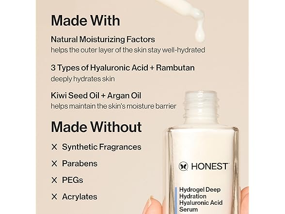 Honest Beauty Hylaluronic Acid Serum