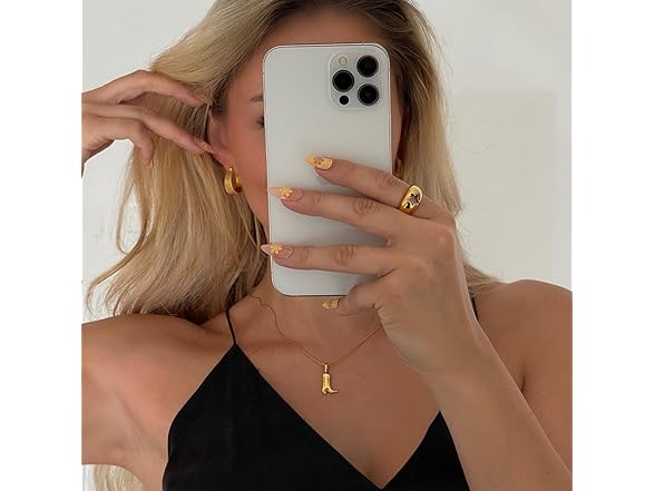 IQIC Cowboy Boot Necklace for Women Gold