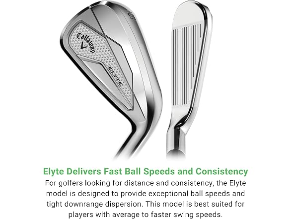Callaway Elyte Iron Sets, Left Handed, 5-PW, Steel, Regular, Standard