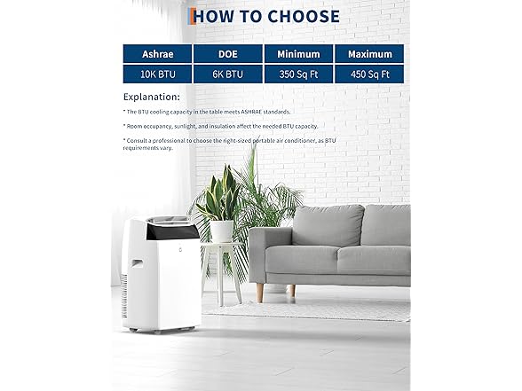 dainslef 14000 BTU Portable Air Conditioners with Remote
