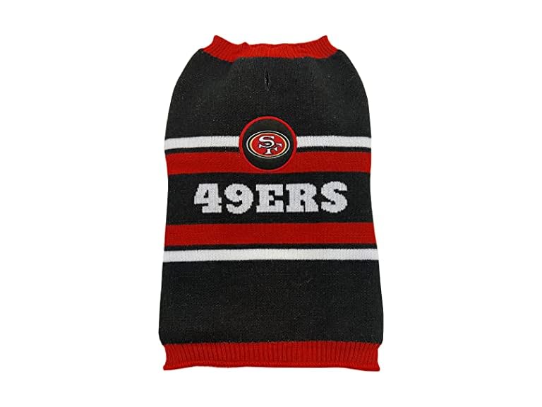 Pets First NFL San Francisco 49ers Dog Sweater, Size Extra 