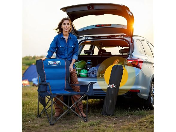 Overmont Oversized Camping Chair 450lb