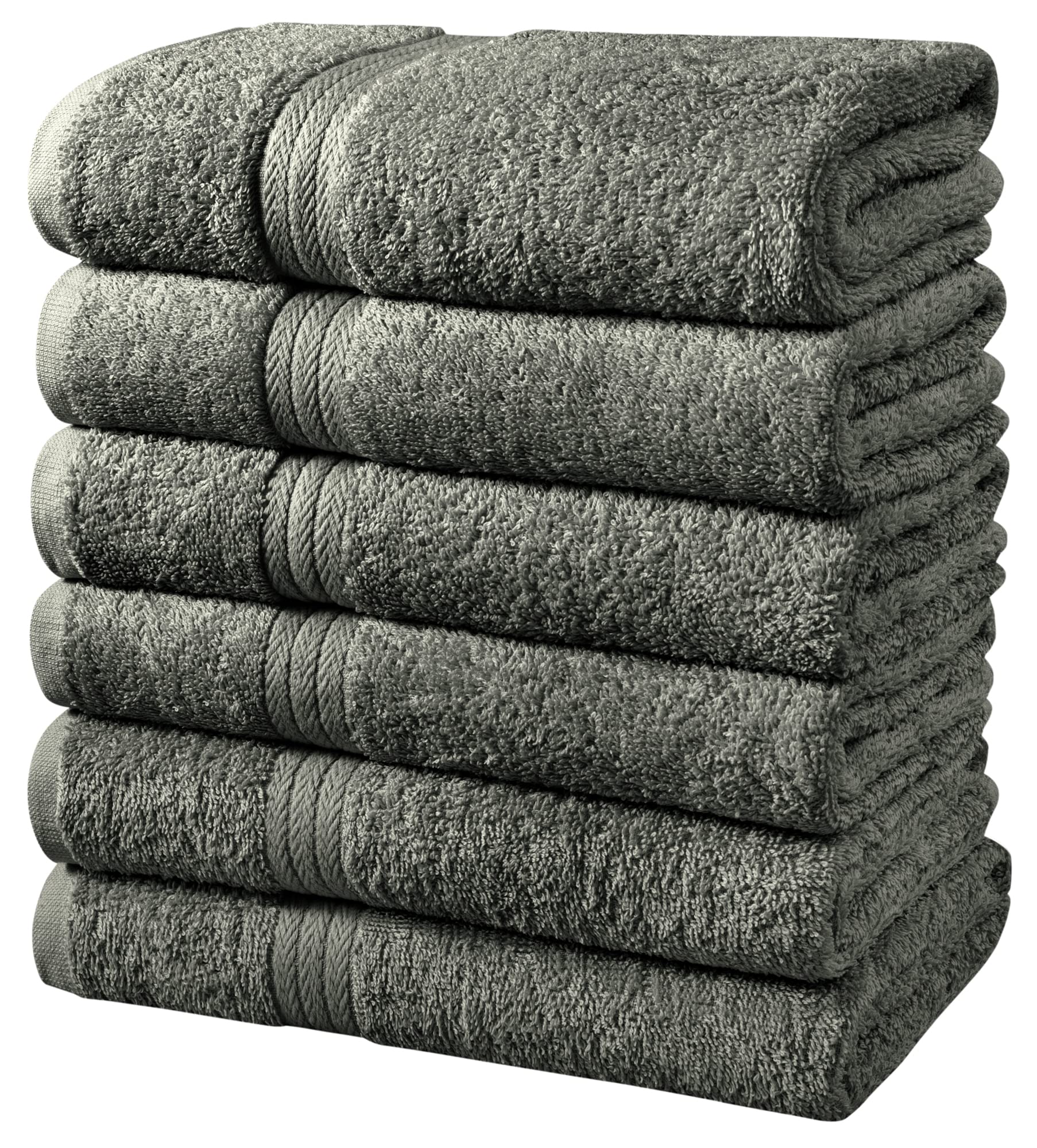 6pk 100% Cotton Bath Towel Set - Gallery 14