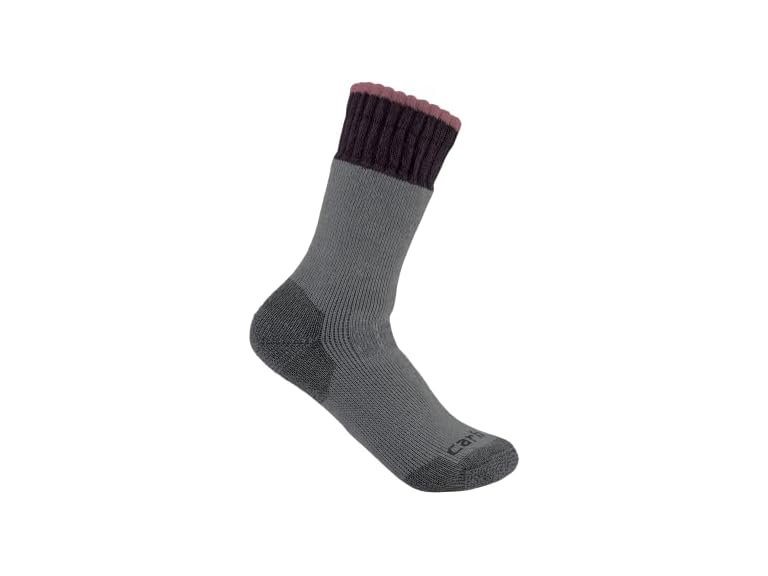 Carhartt Women's SB6600W Women's Heavyweight Synthetic-Wool Blend Boot Sock Small Gray