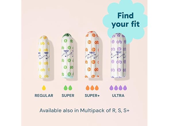 OB Tampons No Applicator Fragrance Free 40ct