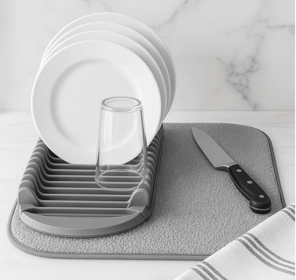 3P Experts Drying Mat with Integrated Plate Rack - Gallery 3