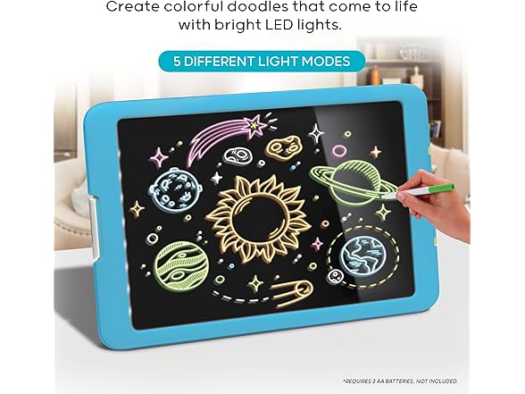 Discovery Discovery Neon Glow Drawing Easel w/ 6 C