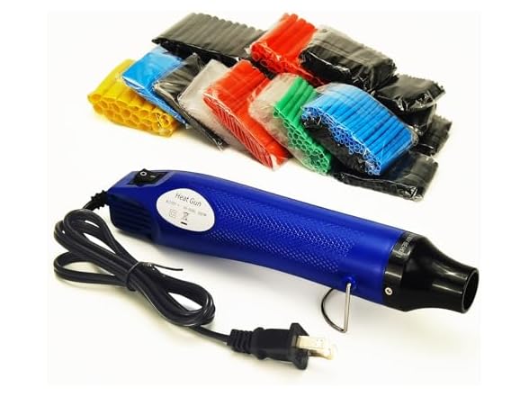 Heat Shrink Kit 580Pcs+300W Gun Blue