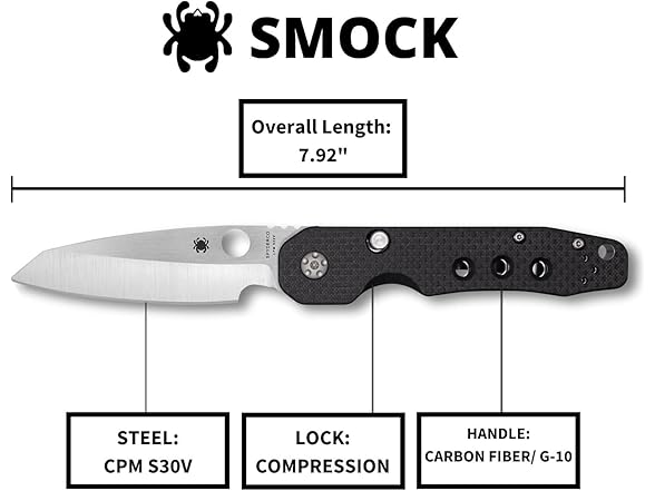 Spyderco Smock Flipper Knife ith 3.45"