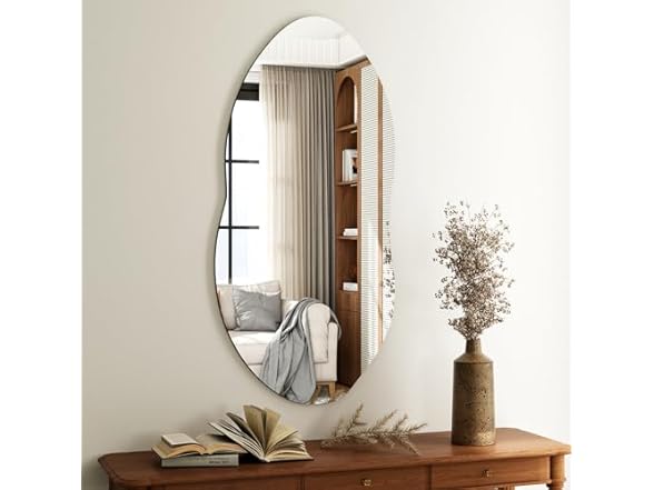 Asymmetrical Abstract Wall Mirror