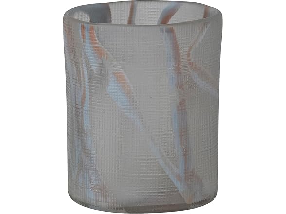 Creative Co-Op Textured Art Glass Vase, Multicolor Finish