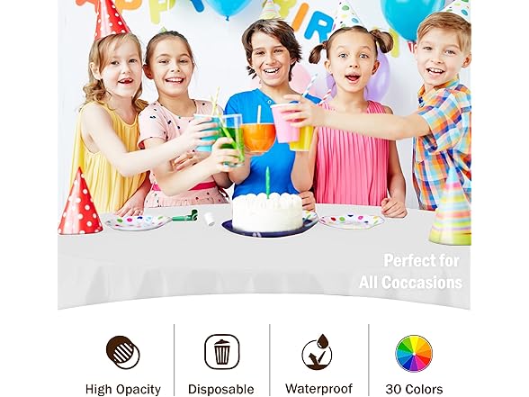 Premium Round White table cover