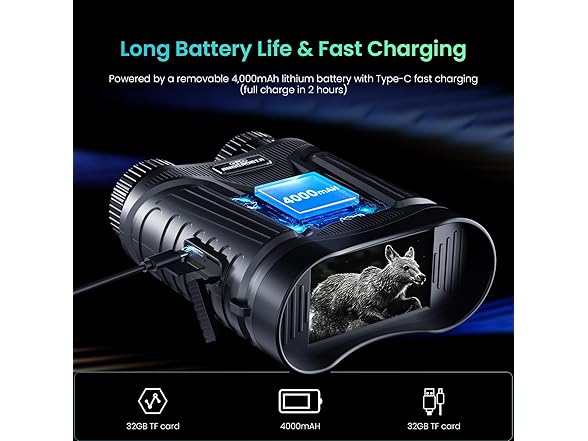 4K Night Vision Goggles | 3in HD Screen