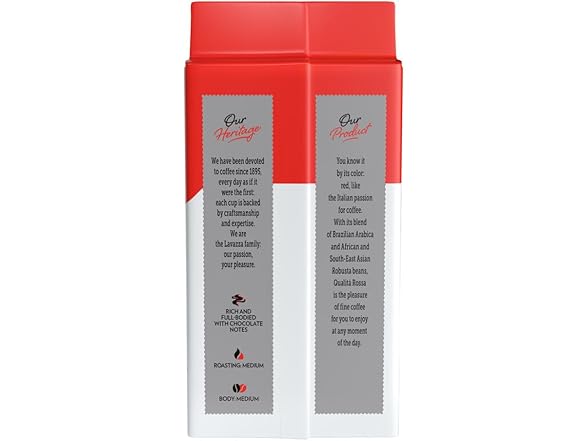 Lavazza Qualita Rossa, 8.8 oz Brick, Ground