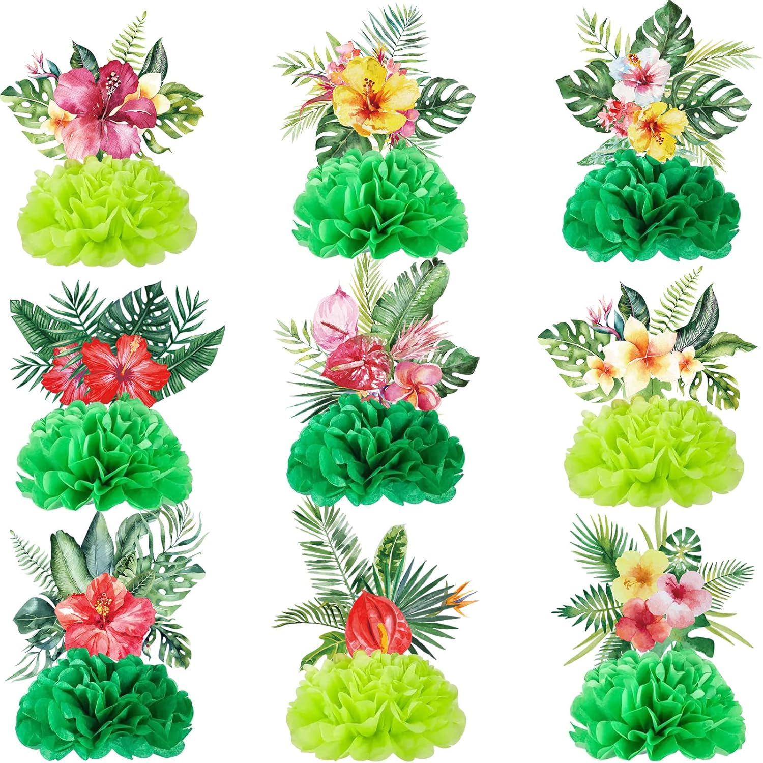 18pc Tropical Luau Party Table Décor - Gallery 4