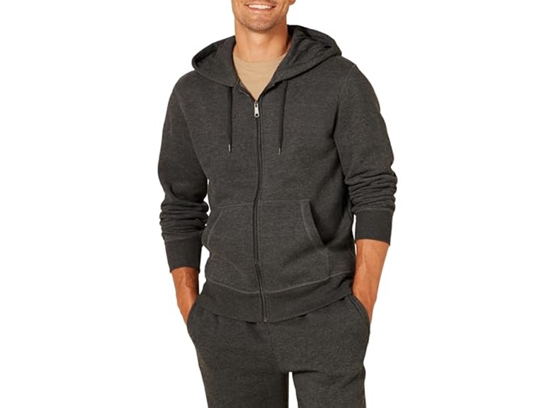 Amazon Essentials Mens Full Zip Fleece Hoodie
