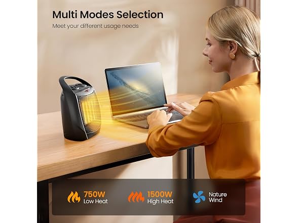 Kismile Small Electric Space Heater Ceramic Space Heater