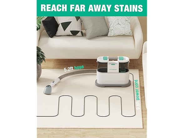 HAUSHOF Portable Carpet Cleaner Pink