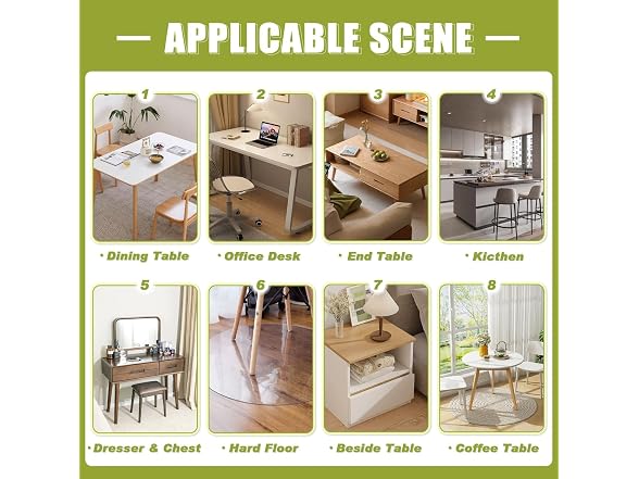 OstepDecor 14 x 30 In Clear Table Cover