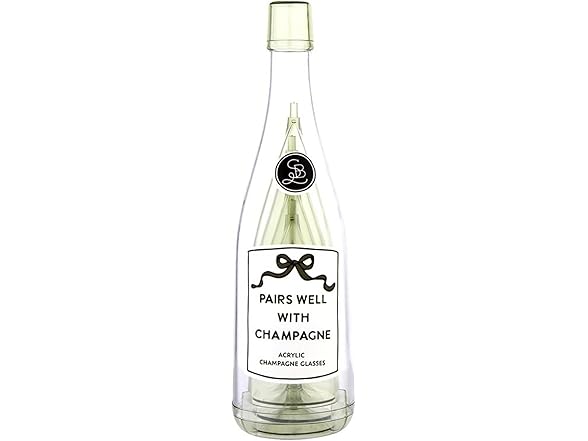Santa Barbara Design Studio Party Champagne Flutes 5-Pack Glasses