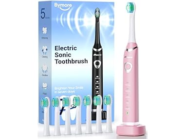 $4, Was $11.19, 64% Off! Bymore Electric Toothbrush, Pink dealfomo