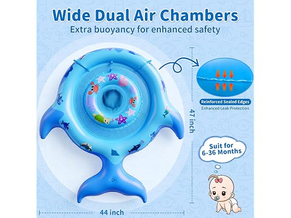 VAULOOM Inflatable Baby Pool Float