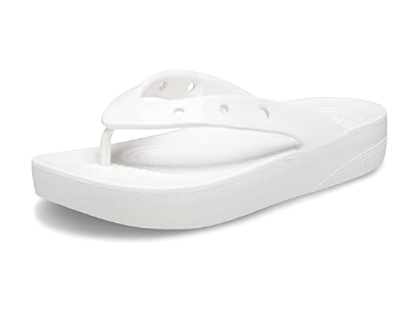 Crocs Classic Platform Women's Flip White