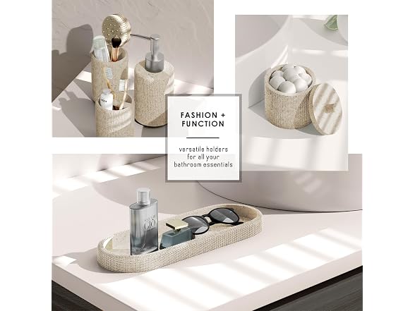 Clara Clark Bathroom Set - Beige Bathroom Set