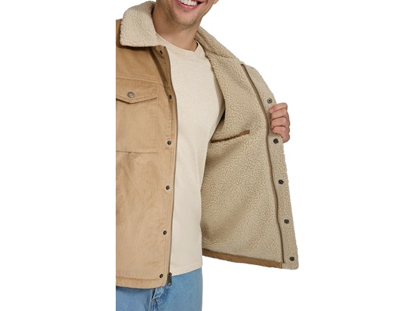 Levi's Mens Corduroy Sherpa Trucker Jacket