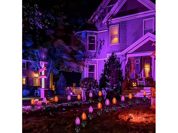 19.5Ft LED Halloween Pathway Lights Outd