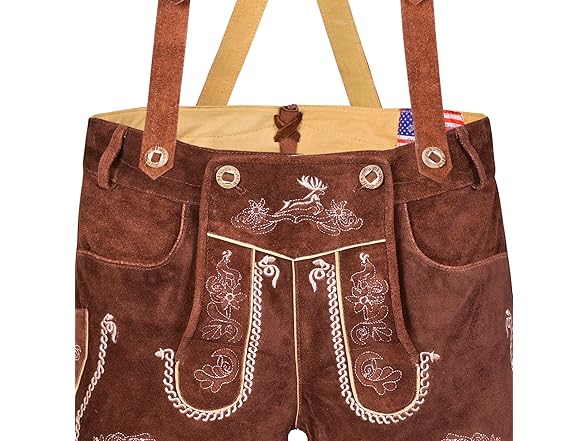 USA QUALITY WEARS USA Men Lederhosen