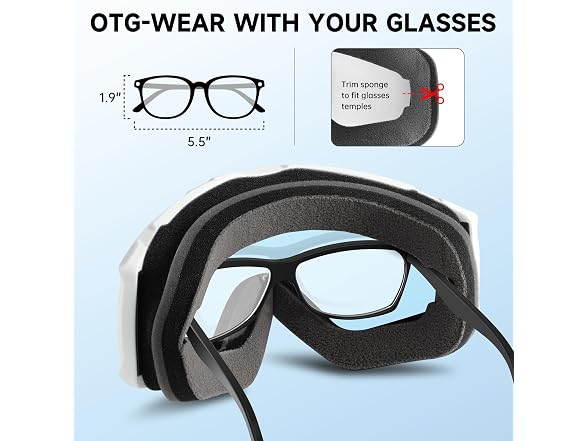 Findway Ski Goggles OTG