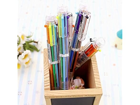 KDDOM 4 Pcs Multicolor Retractable Pen