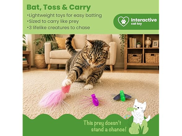 Catstages Squish Prey Catnip Cat Toys, Prey Inspired