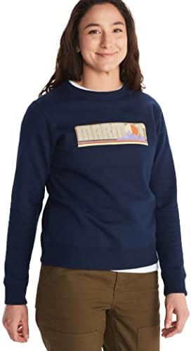 Marmot Women's Montane Crew Sweatshirt, Arctic Navy, Medium