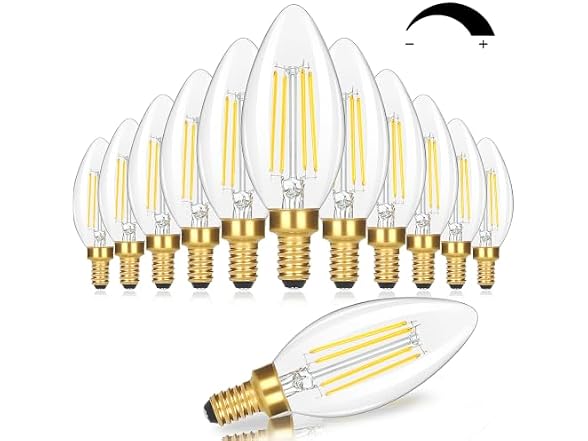 GoBright B0GXDYYFJR E12 Candelabra LED Light Bulbs