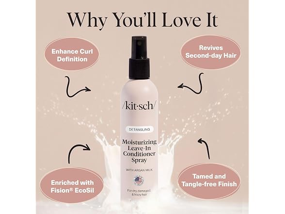 Kitsch Argan Milk Leave In Conditioner