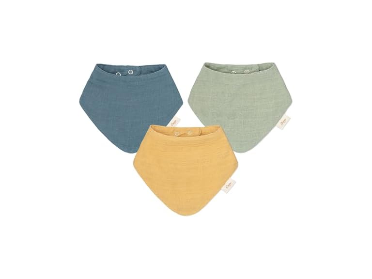 Crane Baby Crane Baby Soft Muslin Baby Bib Set, Adjustabl